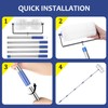 9” Self Leveling Spiked Roller with Extended Adjustable Handle (34-77in)