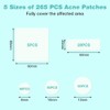 BUTBU 265 Stücks Pickel Patch Groß, 4 Größen Pimple Patches