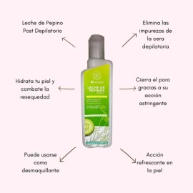 Leche De Pepinos Cargolet Post Depilatorio Elimina Impurezas