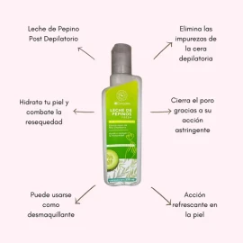 Leche De Pepinos Cargolet Post Depilatorio Elimina Impurezas