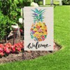 LHSION Welcome Pineapple Garden Flag 12.5 x 18 Inch Decorative