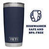 YETI Rambler 20 oz Tumbler, Stainless Steel, Vacuum Insulated with