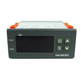 Inkbird Digital Thermostat Temperature Controller 12v Hiace Auto Air Conditioner Temperature Regulator Automatic Control Heating Cooling 2 Relays with NTC Temperature Sensor -50℃~99℃ (ITC-1000 12V)