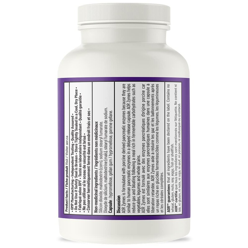 AOR AOR - AOR Zymes - 100 Capsules - Pancreatic