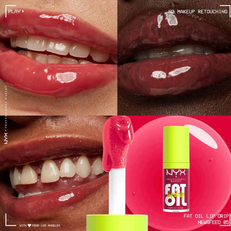 NYX PMU Fat Oil Lip Drip Gloss Efecto Jugoso 4.8ml