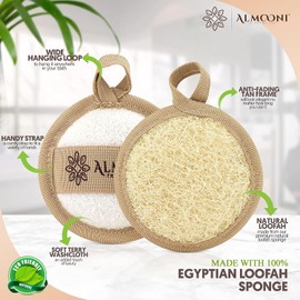 Exfoliante Facial de Lufa Almooni – Set 6 Esponjas Naturales para Piel Radiante