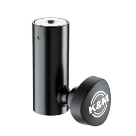 K&M 24528 Reduzierflansch - Schwarz Stahl - Adapter für Lautsprecher-Systeme 3,5 cm Durchmesser - mit Gewindebuchse M10