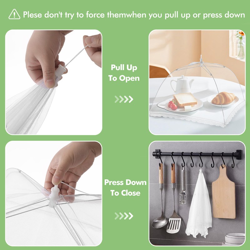 Food Covers for Outside - 10 Pack Upgraded 2 Extra
