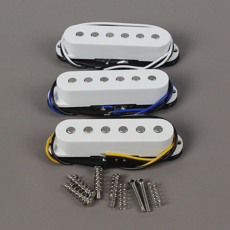 FLEOR Alnico 5 ST Pickup Single Coil Pickups Guitar Neck/Middle/Bridge
