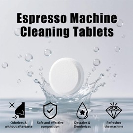 Coffee Machine Cleaner Tablets - 24 Pack | Descaling & Deep Cleaning for Keurig, Nespresso, Espresso & Drip Coffee Makers | Remove Limescale, Oil & Residue | Food Safe & Non-Toxic