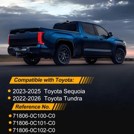 Ducodden Driver Seat Trim Cover Panel Compatible with Toyota Tundra 2022-2026,Toyota Sequoia 2023-2025 with Leg Rest, Black Front Left Side Cover Replaces# 71806-0C102-C0, 71806-0C101-C0