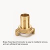 drado Quick Coupling with 1 Inch Nozzle (25 mm) Brass