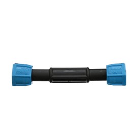 Watts ASC12 ANKA Series High Pressure Poly-Pipe Straight Coupling, 1/2" x 1/2" Black Fitting w/ Blue Tapered Nut Seals, High Grade Glass Fiber Reinforced Nylon, Agriculture & Irrigation