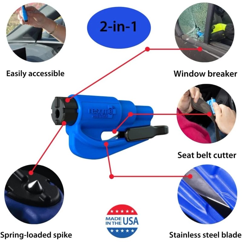 ‎RESQME Resqme Pack of 2, The Original Emergency Keychain Car