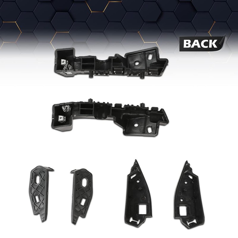 PIT66 Front Bumper Brackets Retainer Support Compatible with 2016-2018 Chevy