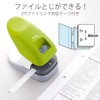 PLUS Paper Clinch Stapleless Stapler, Desktop Type, 12 Staples, 2-Hole