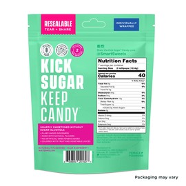 Smart Sweets, Blue Raspberry Watermelon Lollipops Multipack, 3 Ounce