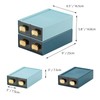 Spacious Desk Drawers, Stackable Desktop Organizer, Plastic Storage Box for