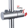 Adjustable Shower Head Holder for Slide Bar, 25mm Hand Shower