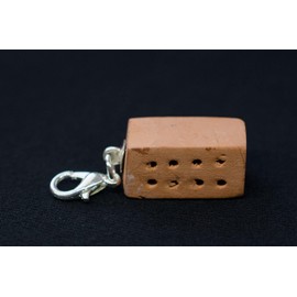Miniblings Brick Stone Charm Pendant Bracelet Wristlet Bricks Blocks Wall Bricklayer