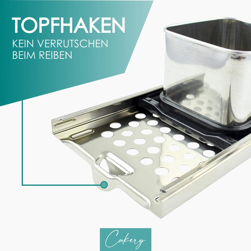 Cookery - Spaetzle slicer made of stainless steel (dishwasher safe).