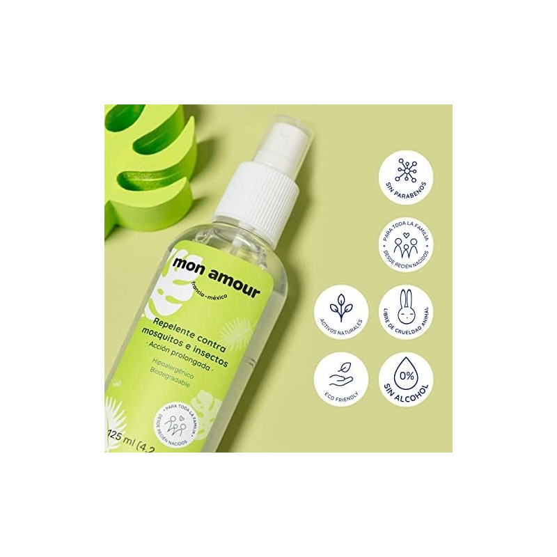 Mon Amour Set Repelente Contra Mosquitos e Insectos con Activos