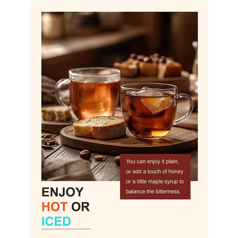 TeeLux Decaf Chocolate Hazelnut Black Tea, Decaffeinated Black Tea Flavored