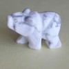HLbshi Hand Carved Gemstone Crystal Bear Figurine Animal Statue Carving