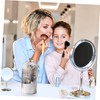 Ipetboom Rotating Makeup Brush Holder with Transparent Cover Versatile Cosmetic