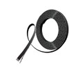 BNTECHGO 24 Gauge Silicone Ribbon Cable Flexible 6P Black 50