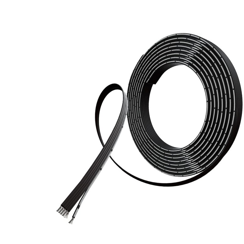 BNTECHGO 24 Gauge Silicone Ribbon Cable Flexible 6P Black 50