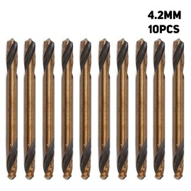 HSS Straight Shank Double Ended Drill Bit Set Stainless Steel Metal Carbon Steel Work Tool 10 Pcs