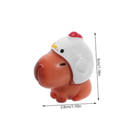 BESPORTBLE 10Pcs Cute Resin Animal Figurines Miniature Microlandscape Ornaments for Desktop Decoration Charming Small Animal Statues for Home and Garden Decor