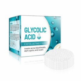 Grgowe Glycolic acid peeling pads, exfoliating peel pads, glycolic peeling face pads, glycolic acid pads for face, salicylic acid pads, to clean pores, remove acne and fade stains