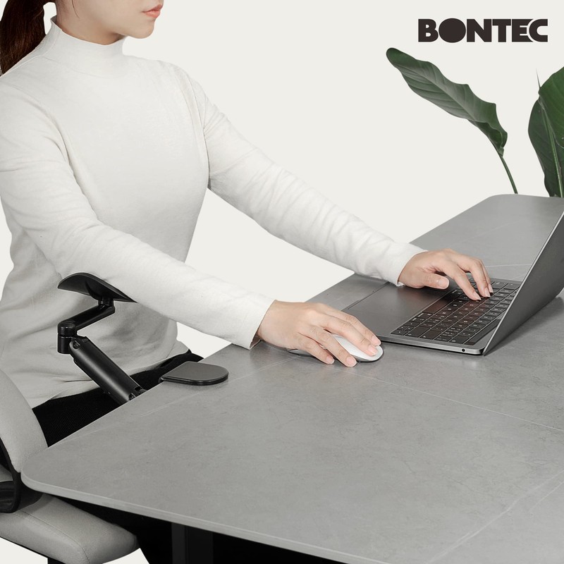 BONTEC Adjustable Arm Rest for Desk, Ergonomic Elbow Rest Pad,