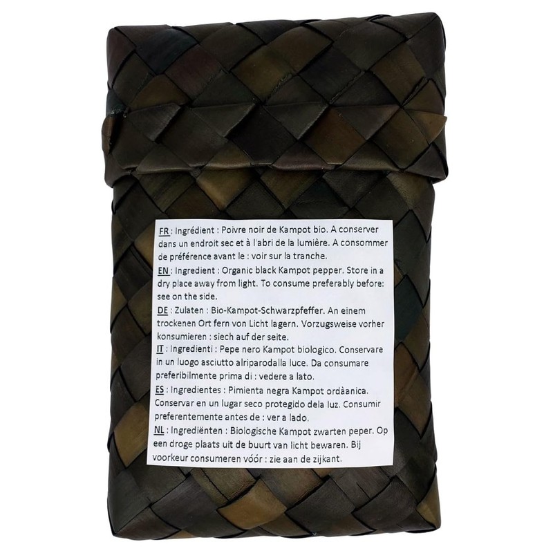 Khla - Organic Kampot Black Pepper - Peppercorns 100g -