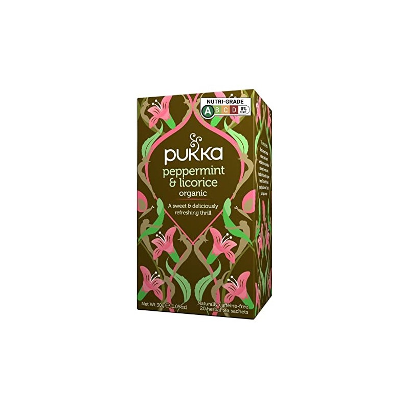 Pukka Herbal AYURVEDA Organic Peppermint & Licorice Tea 20bags (Pack