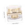 Housoutil 2pcs Travel Cream Dispenser Bottle Reusable Cosmetics Sample Box