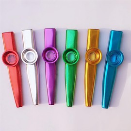 Kazoo Aluminum Kazoo Musical Instrument for Nosing and Party Accompaniment, Music Lovers Whistle (Silver)