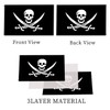 Pirate Flag Double Sided Jolly Roger Flags for Outside 3x5