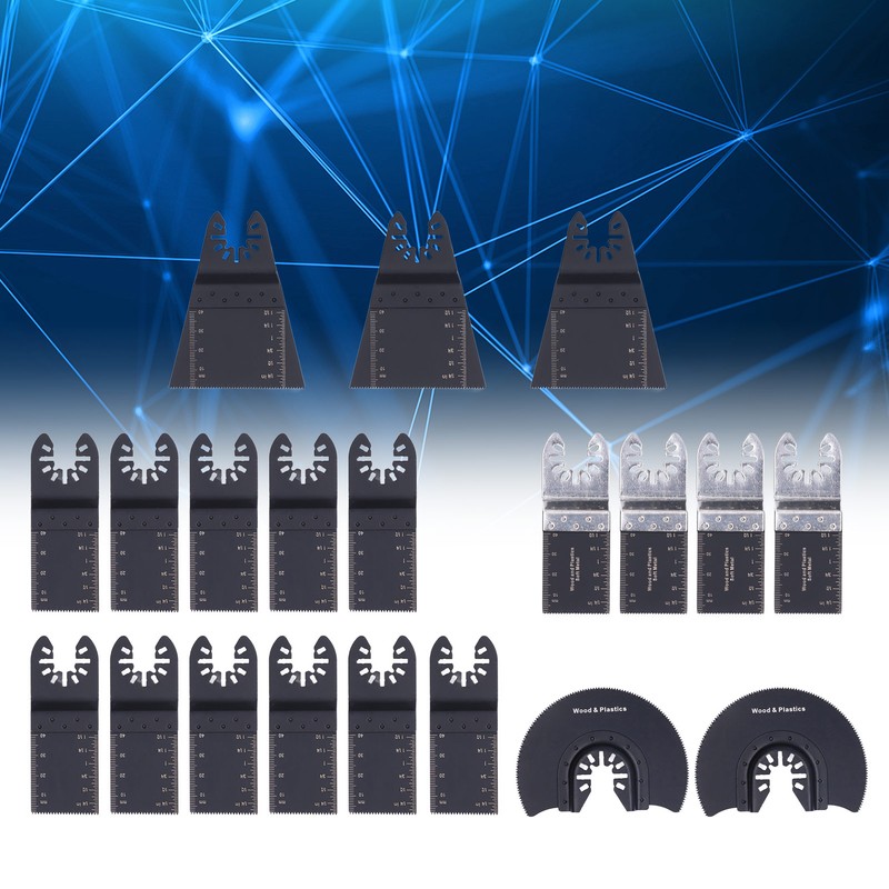 20Pcs Oscillating Saw Blade Quick Release Universal Cutting Tool Set