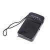 Portable AM FM Radio Black Color Headset Pluggable Built in
