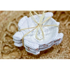 Mud Pie Turtle Shaped Dip Bowls, Mini, Set of 3