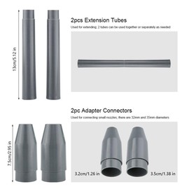 9Pcs/Set Micro Vacuum Cleaner Nozzles Accessories Fit for All Cleaners for Hard to Reach Areas Office Equipment Computers Car Detailing Stereo Equipment Video Equipment