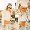 Gusti Umhängetasche Leder - Karisma Damen Handtasche Ledertasche Vintage Braun