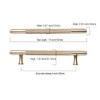 Asidrama 10 Pack 5 Inch(128mm) Knurled Gold Kitchen Cabinet Handles,Cabinet