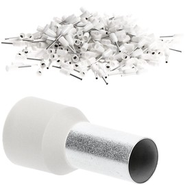 Kalitec AE0510WS Insulated Wire End Ferrules 0.5 mm² 10 mm Long White I Made in Germany I Industrial Quality Pack of 500