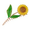 Golden Women's SunFlower Hair Clips, Fashion Flower Shaped Claw Clips,
