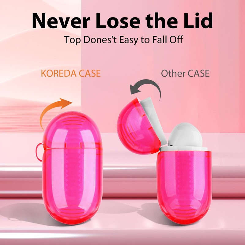 KOREDA Protective Cover for AirPods Pro 2nd Generation/1st Generation, Soft