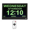 11.6 Inch Digital Calendar Alarm Day Clock 12 24 HR